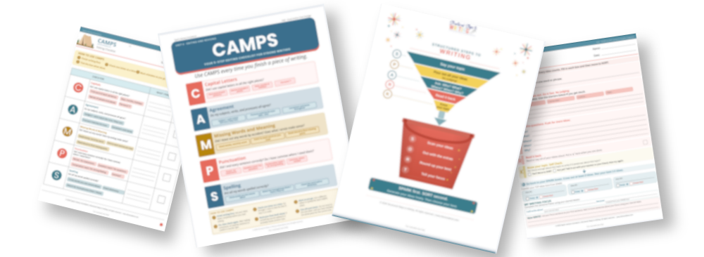 CAMPS and SPARK+SORT graphic organizers and anchor charts