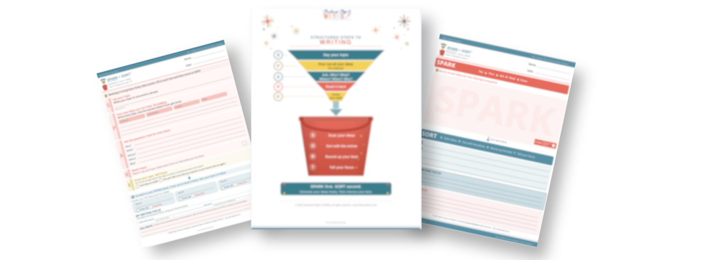 The SPARK and SORT brainstorming organizer and anchor chart