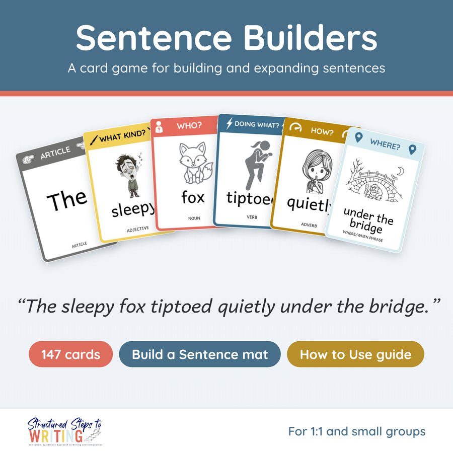 Sentence Builders card game cover